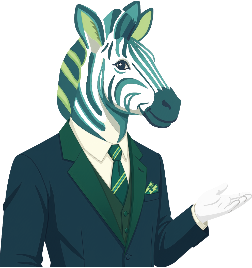 Zebby the Scetra sidekick, ready to assist